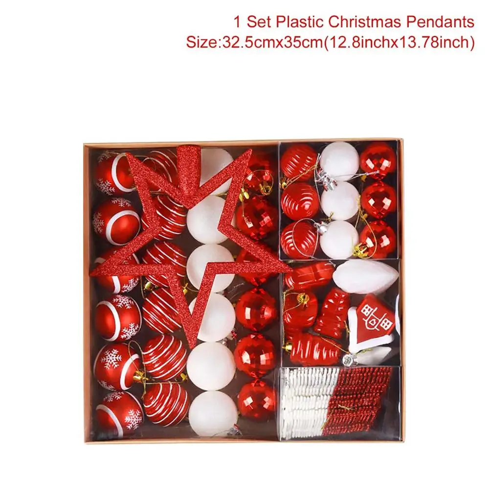 Christmas ornaments4 Рождественские елочные украшения Рождественские шары Подвески рождественские украшения для дома Рождественский Navidad Noel Новогодний подарок - Цвет: Christmas ornaments4