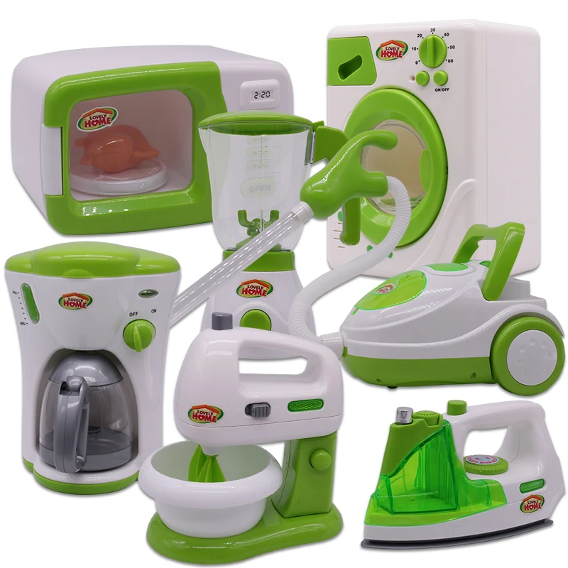 Simulation Kitchen Toy Washing Machine Mini Kitchen Set Tableware Home  Appliances Play House Toy Set - Temu