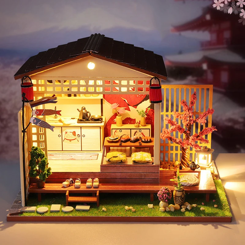 Roombox DIY кукольный домик детские игрушки деревянная мебель миниатюрный ремесло
