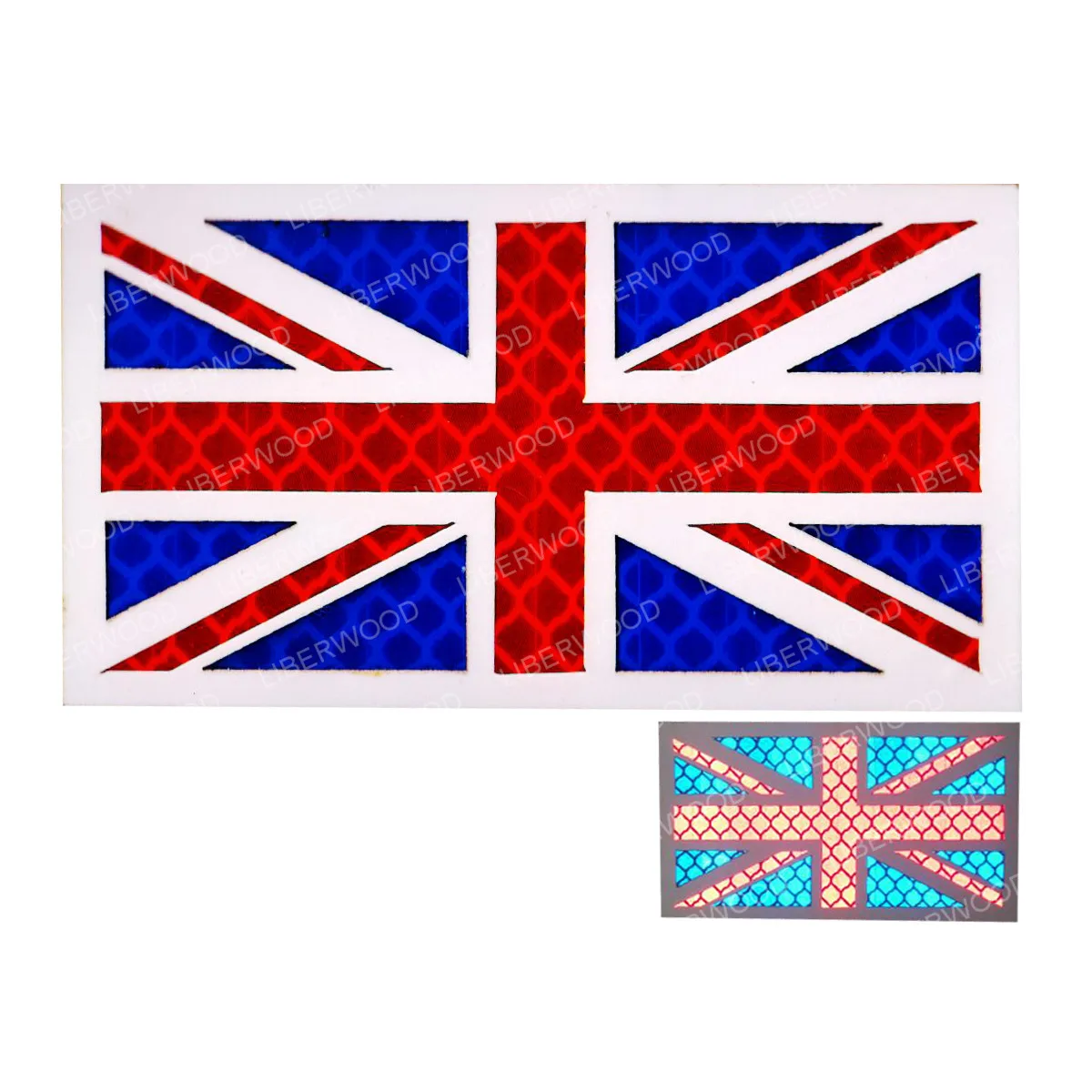 Union Jack UK British Flag Woven Badge Patch 9.8x4.9cm