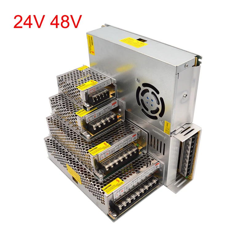 AC DC 24V 48 вольт переключатель Питание 220V 1A 2A 3A 5A 10A 20A трансформаторы V SMPS адаптер драйвер для