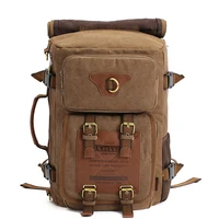 Men Climbing Camping Hiking Hunting Sports Bag vintage canvas laptop backpack Treakking Rucksack Tactial Backpacks 1