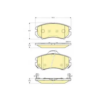 

Brake pads for HYUNDAI TUCSON/KIA SPORTAGE 04 front GIRLI
