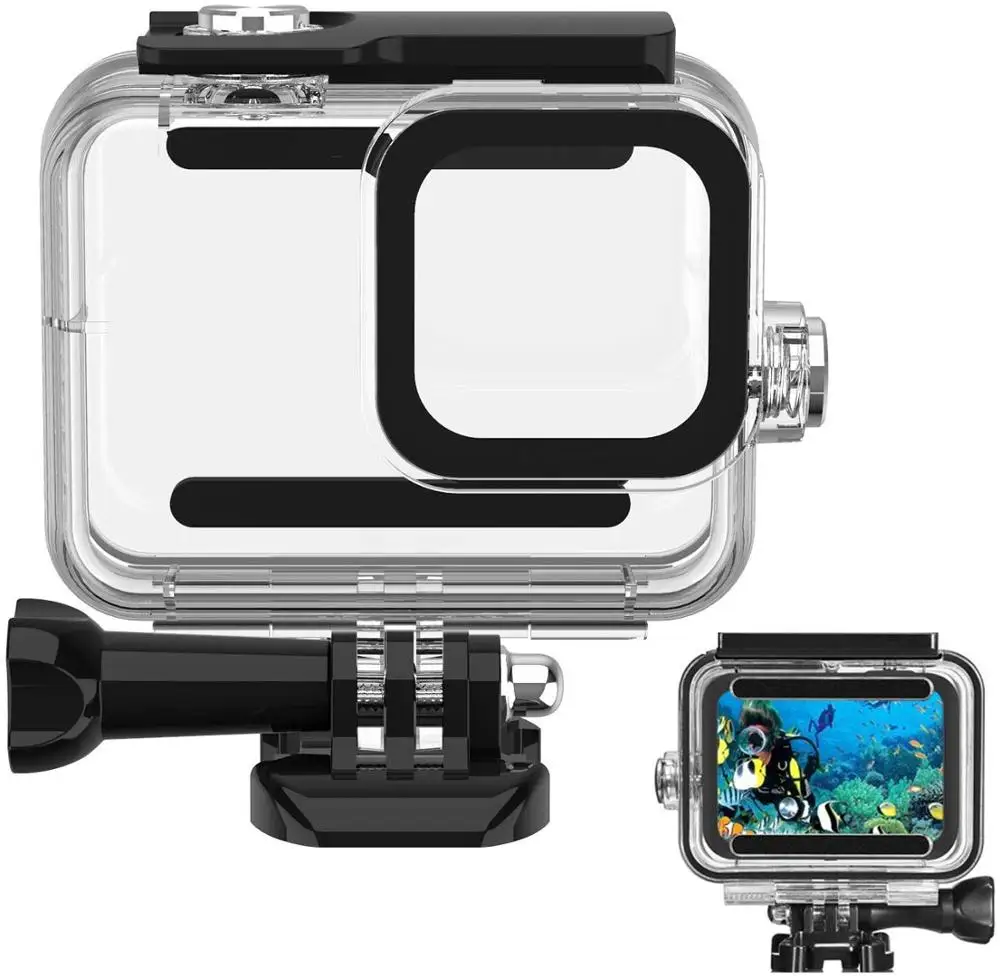 Waterproof Case For Gopro Hero 8 Black Diving 60m Underwater Housing With Bracket Accessories For Gopro Hero 8 Action Camera Sports Camcorder Cases Aliexpress