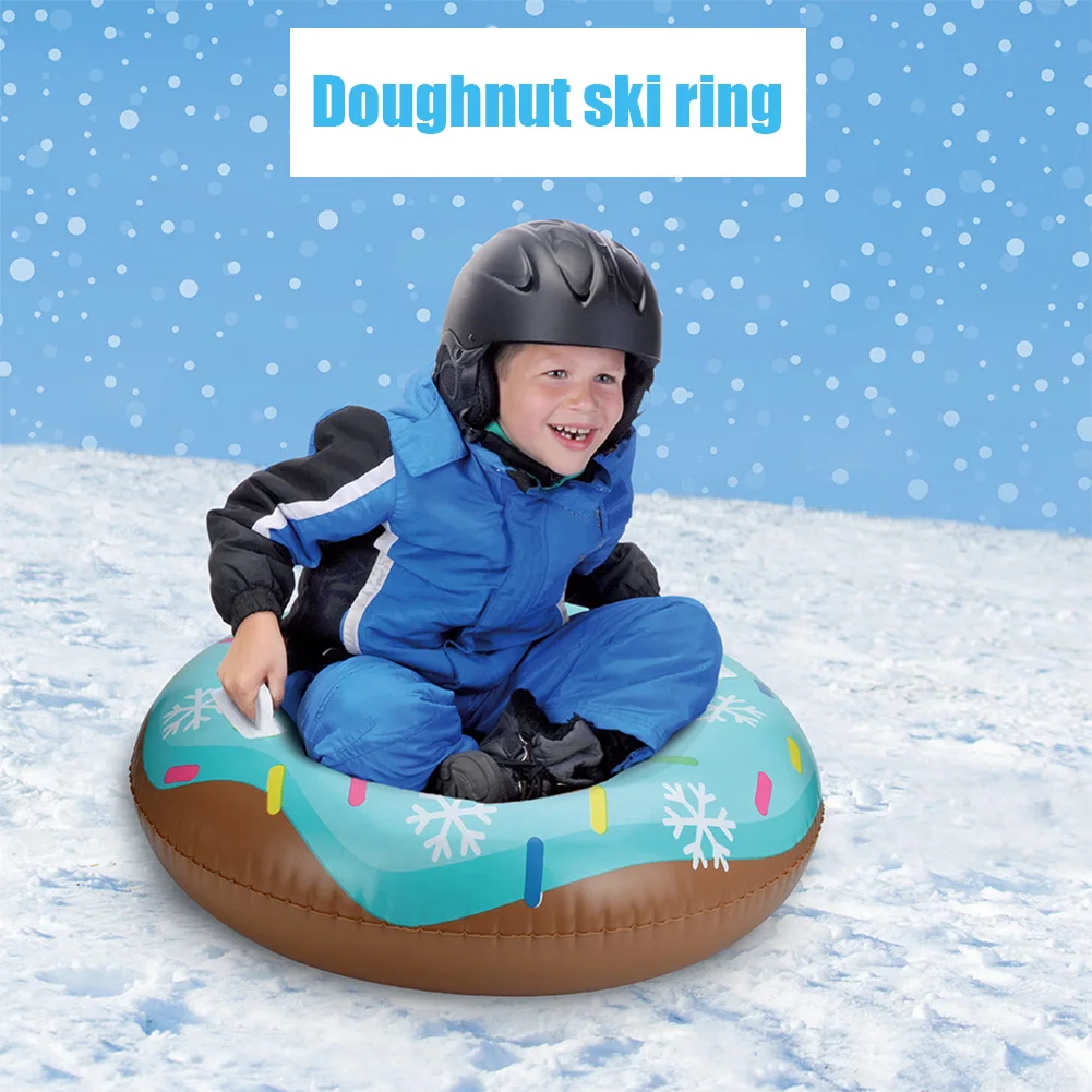 Доска для катания по снегу уличная эластичная одежда устойчивая Спортивная для взрослых зимняя легкая надувная форма пончика дети утолщенные сани