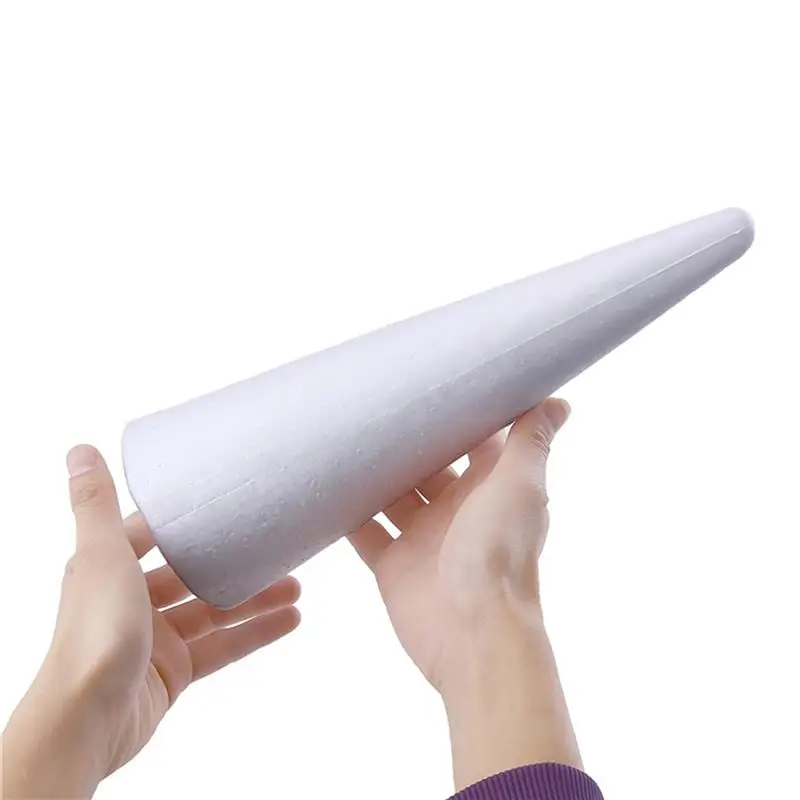 Пенопластовый конус DIY пустой моделирование пенопласт Рождественская елка