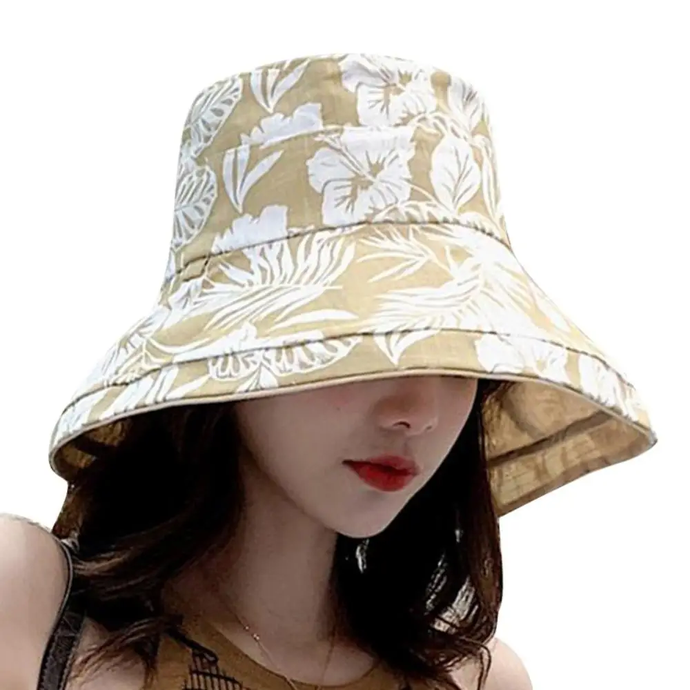 Women Sport Cap Double Side Foldable Sunscreen Sweet All-match Beach Wide Brim Sport Hat