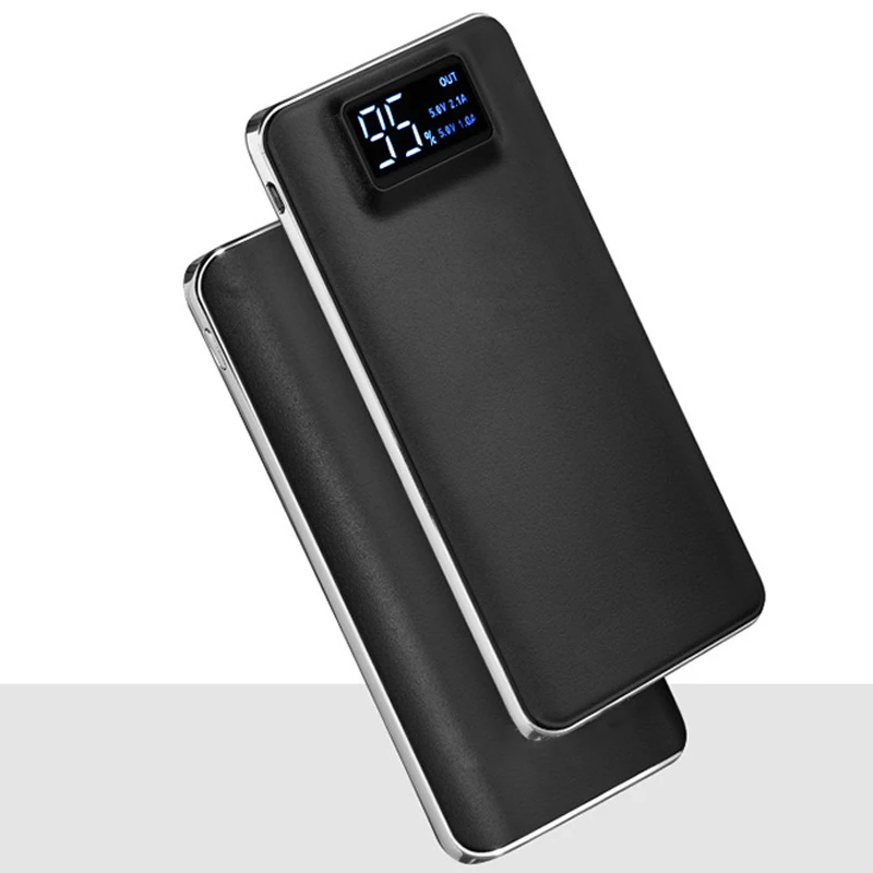 Внешний аккумулятор с цифровым дисплеем 2000 мАч мигающим USB внешним аккумулятором
