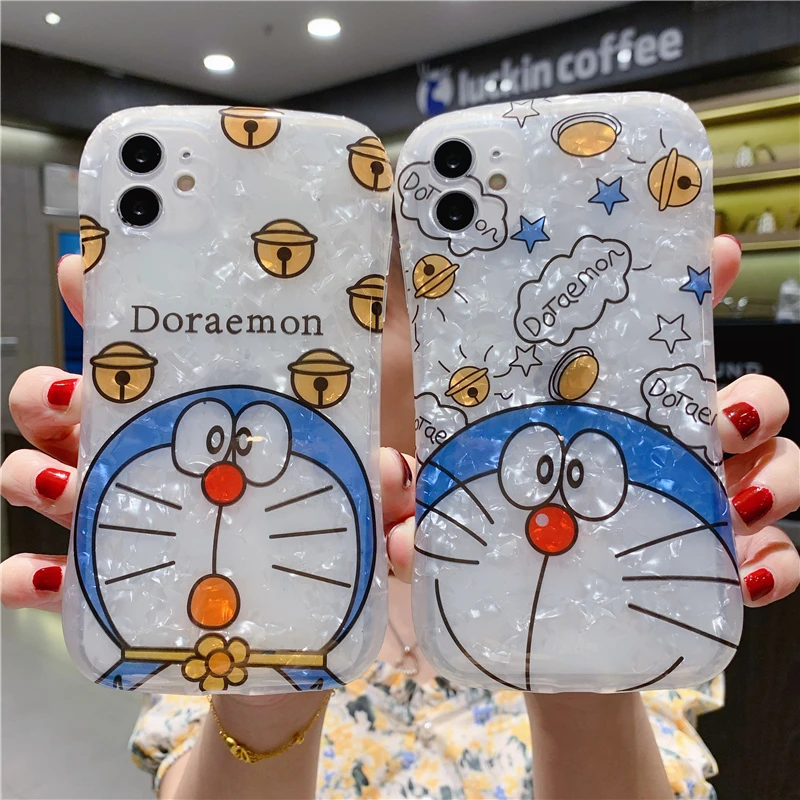 For Iphone 11 Pro Max Doraemon Case Coach Style Back Cover For Iphone Xs Max Xr X 7 8 Plus Small Pretty Waist Shell Phone Case Covers Aliexpress