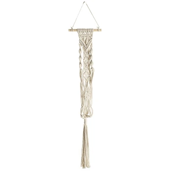 

Cotton Rope Hanging Net Flower Basket Wall Hanging Hanging Flower Pot Hand-Knitted Hanging Net Bag Hanging Flower Pocket Braided