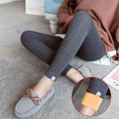 Autumn Winter Maternity Skinny Legging Korean Fashion Slim Pencil Pants Clothes for Pregnant Women Thicken Warm Pregnancy