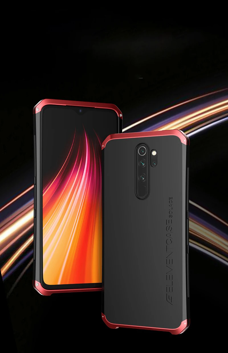 Металлический алюминиевый бампер для xiaomi redmi note 8 pro силиконовый гибридный чехол