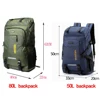 80L waterproof  unisex men backpack travel pack sports bag pack Outdoor Mountaineering Hiking Climbing Camping backpack for male ► Photo 3/6