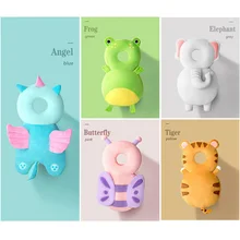 Newborn Toddler Baby Head Protection Pad Cushion Headrest Cartoon Soft Security Pillows Angel Butterfly Backpack Fall Protection