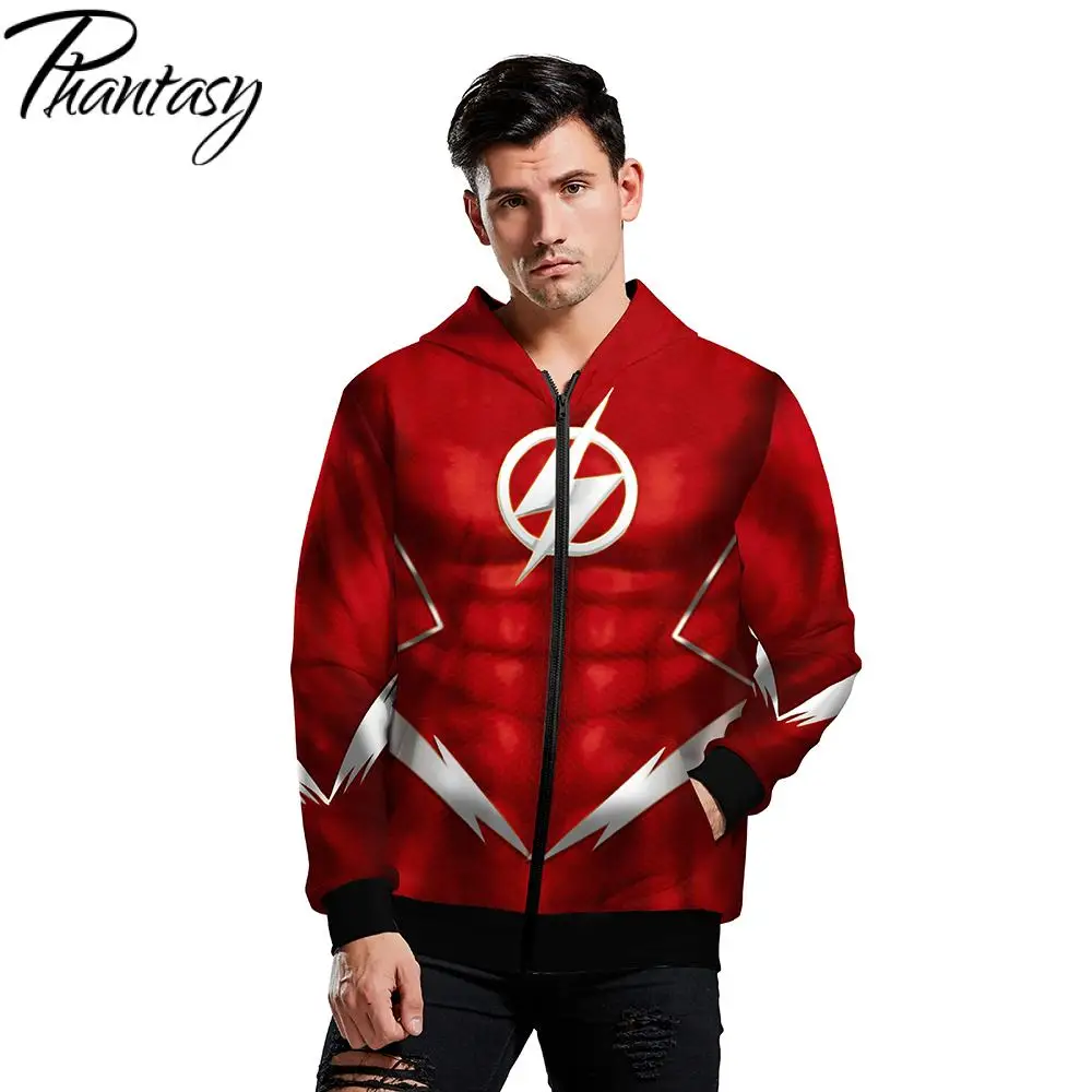 Phantasy, DC Hero, толстовка с капюшоном, костюм для косплея, толстовки с 3D принтом, толстовка на молнии, толстовки, свитшоты