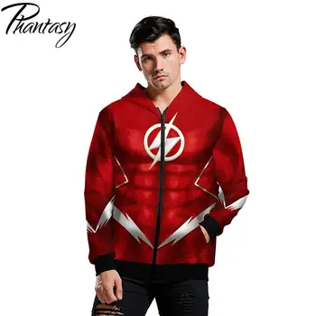 

Phantasy 2020 DC Hero The Flash Hoodie Cospaly Costume 3D Printed Hoodies Sweatshirt Zip Up Hoodies Sweatshirts