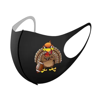 

1Pcs Adult Unisex Thanksgiving Prints Protection Face Mask Washable Earloop Breathable Reusable Mask mascarilla reutilizable