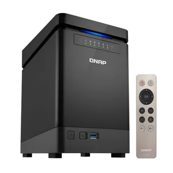 

QNAP 4-Bay NAS TS-453Bmini Intel Celeron Apollo Lake J3455 Quad-core CPU, Diskless 8GB RAM, SATA 6Gb/s Storage Server