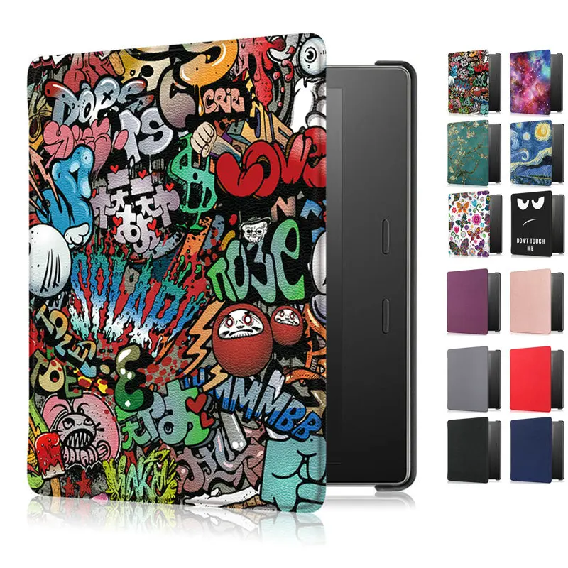 

Magnetic Case Folio for New Amazon Kindle oasis 2019 case Smart e-reader Flip Coque Kindle Oasis 7.0 2019 PU Leather ebook cover