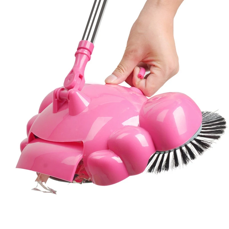 

Stainless Steel Sweeping Machine Push Type Hand Push Magic Broom Dustpan Handle Household Cleaning Hand Push Sweeper
