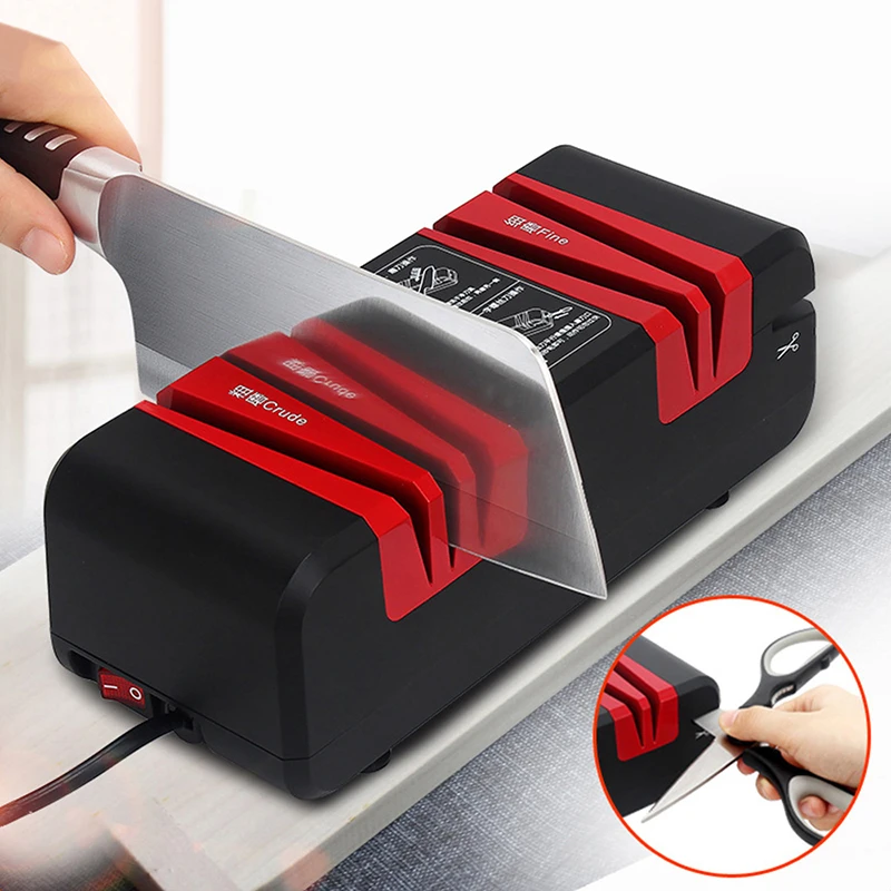 Electric Knife Sharpener Professional Sharpening Grinder Tools For Kitchen Knives Scissor Automatic Sharpening Whetstone