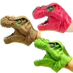 Куклы для театра марионеток динозавр игрушки для мальчиков моделирование фигуры пластиковые перчатки в виде животных Дети Рождественский