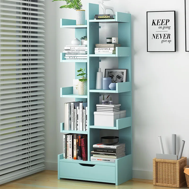 

On Behalf of Bookshelf Creative Landing Storage Shelf Modern Minimalist Small Bookcase Multi-functional Students Simple Bookcase