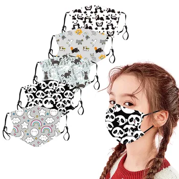 

5pc Kids Children Outdoor Cotton Mouth Masks Protection Face Masks Reusable Face Cover Mascarillas Masque