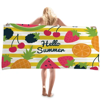 

New Style Ocean style bath rectangular creative underwater world print sunscreen beach towel shawl bath towel