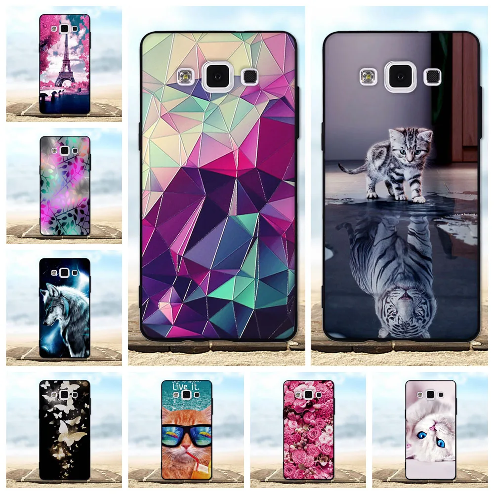 Чехол для samsung Galaxy A5, силиконовый мягкий чехол для samsung A5 SM-A500F A500, чехол для телефона s, 3D милый кот, сумка для samsung A5