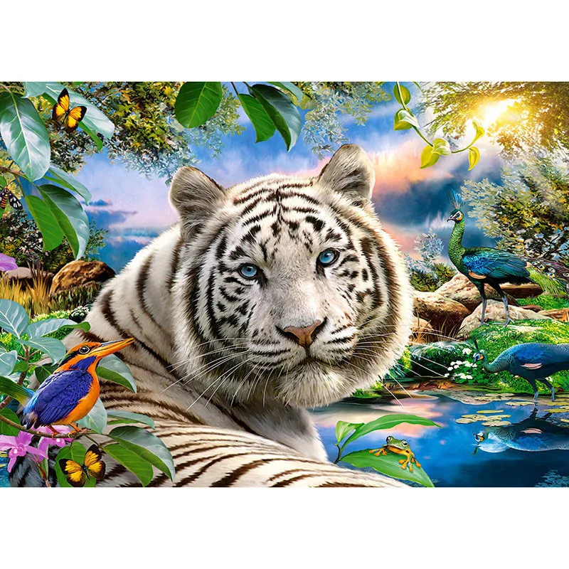 

Nayachic 3d Diamond Mosaic Full Drill Diamond Embroidery Diy Diamond Painting Cross Stitch Kit Animal Tiger Pictures Of Pa959