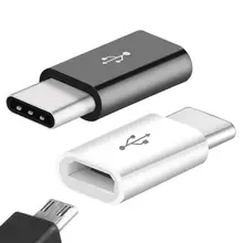 Micro USB Female to Type-C Male OTG Adapter Data Transfer Converter for Android