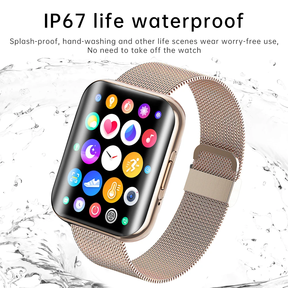 LIGE reloj inteligente 2022 para Android e iOS, dispositivo con llamadas  por Bluetooth, monitor de ritmo cardíaco/sueño, rastreador de Fitness,  pantalla táctil completa de 1,72 pulgadas| | - AliExpress
