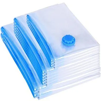 

11pcs/set Thickened Vacuum Storage Bag For Cloth Compressed Bag With Hand Pump Reusable Blanket Clothes Quilt Organizer #Y5