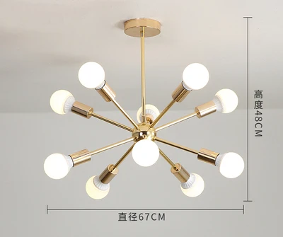 small 10 lights Современная светодиодная люстра в скандинавском стиле для гостиной, креативная Волшебная люстра в виде фасоли, лампа для столовой, промышленная одежда, молекулярные лампы - Цвет корпуса: small 10 lights
