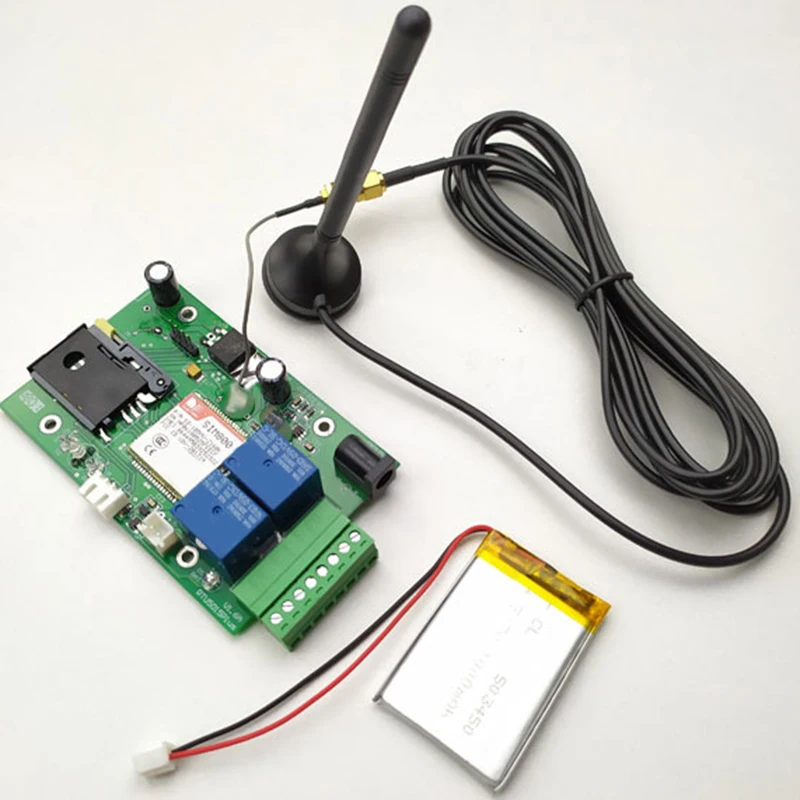 RTU5015 плюс GSM пульт дистанционного управления с двумя сигнальными входами и одним релейным выходом и батареей управления SMS для отключения питания