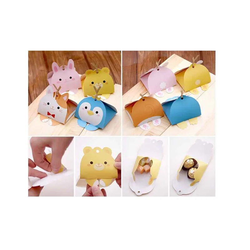 10 шт./лот украшение для дня рождения бумажный подарочный пакет в стиле сафари