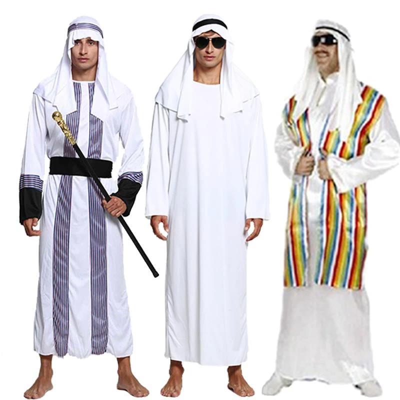 子供成人男性アラブ衣装アラブ男性の予算衣装ハロウィンカーニバル衣装 Sheik 衣装男性ファンシードレス役割 再生衣装 イスラム 服 Aliexpress