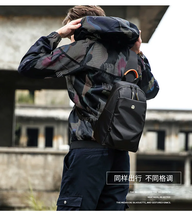 

2019 tangcool New Style Fashion Waterproof Large Capacity Multi-Compartment Outdoor Travel Men Chest Pack