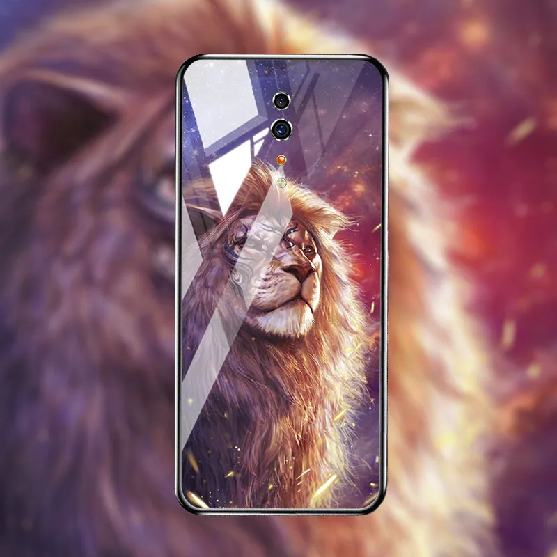 Роскошный чехол из закаленного стекла для телефона для OPPO reno z 2Z чехол s силиконовый чехол на заднюю панель для OPPO Reno Z 2 Чехлы бампер Капа