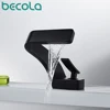 becola Brushed Gold Basin Faucet Black Bathroom Mixer Tap Deck Mounted Basin Sink Faucet Hot and Cold Water chrome faucet taps ► Photo 2/6