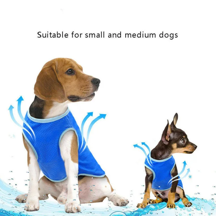 Pet Dog Summer Cooling Vest Dog Swamp Cooler Harness Evaporative Breathable Cooling Coat TB Sale
