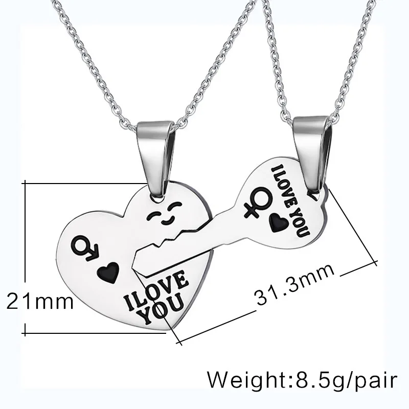 Новые модные ювелирные изделия Looker Fate Love ожерелье из нержавеющей стали 316L черное