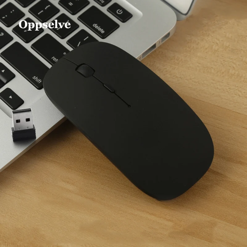 Беспроводная мышь компьютер с приемником USB-мышь 2 4 ГГц бесшумная перезаряжаемая