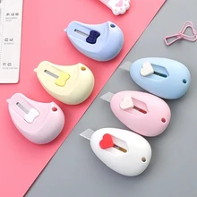 Petit couteau utilitaire de bureau en forme d'œuf, petit couteau utilitaire créatif et Portable, coupe de papier, fournitures artistiques scolaires pour étudiants