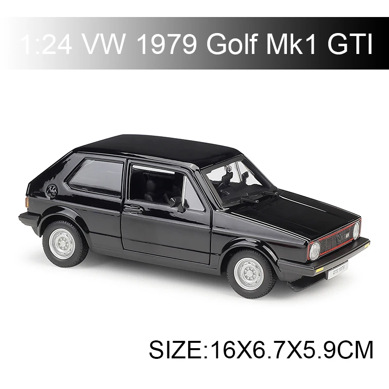 Maisto Bburago VW 1979 Golf Mk1 GTI черный красный литой автомобиль модель игрушки модель автомобиля Maisto модели детский автомобиль