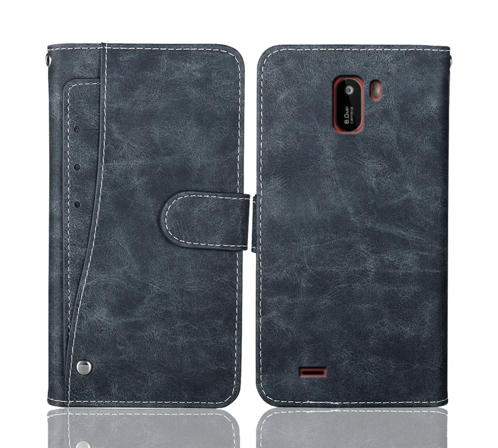 

Luxury Wallet Haier Alpha A4 Lite Case 5.5" Vintage Flip Leather Cases Business Protective Cover With Front Card Slots