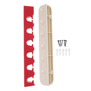 

Snooker Billiard Pool Wall Mount Hanging 6 Cue Sticks Rubber Rack Holders Suitable For HIgh End Billiard Cue