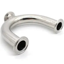 

3/4” 1-1/2” 2” Pipe OD 19mm/38mm/51mm Sanitary U Shape 3 Way 304 Stainless Steel Ferrule OD 1.5” 2” Pipe Fittings Tri Clamp