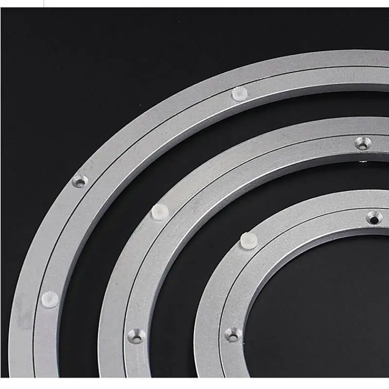 HQ 4-40INCH CLASSIC Thicken Aluminium Alloy Swivel Plate Lazy Susan Turntable Dining Table Swivel Plate for Kitchen Furniture